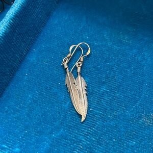 Silver Feather Earrings